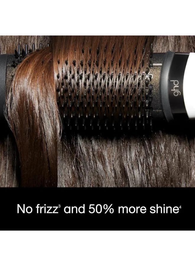 ghd  ghd Duet Blowdry-Hair Dryer Brush-Wet to Blow Dried with No Heat Damage, 3X More Volume, 24hr Long Lasting Results, Blow Dry with No Fizz, 50% More Shine, Black/White for Women | Best Price UAE