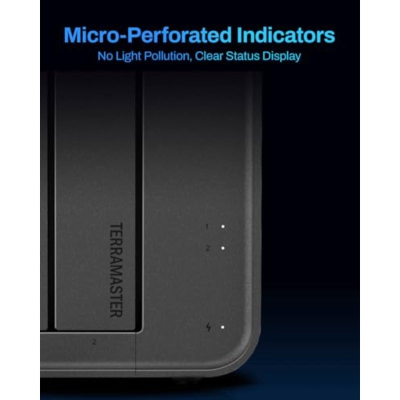 2-Bay NAS Storage Intel x86 Quad-Core CPU, 4GB RAM, 2.5GbE LAN, Network Attached Storage Multimedia Server for Home Users Diskless - Image 5