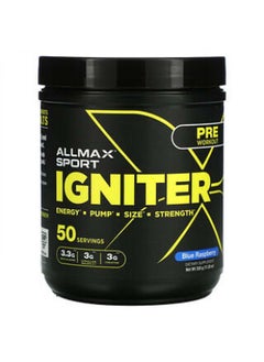 AllMax Nutrition ALLMAX Nutrition Igniter Pre-Workout Blue Raspberry 11.28 oz (320 g) 