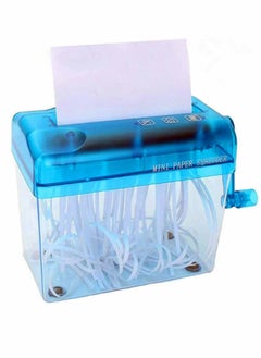 Excefore Mini Hand Shredder, Portable Cross-Cut Paper Shredder A6 Manual Paper Cut Shredder  - Image 1