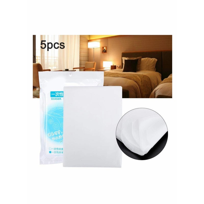 SOLARAE Children's Sheet Pillowcase Sets, 5pcs 120 x 200cm  Disposable Bed Sheets Bed Cover Portable Outdoor Hotel Bedding Supplies - Image 5