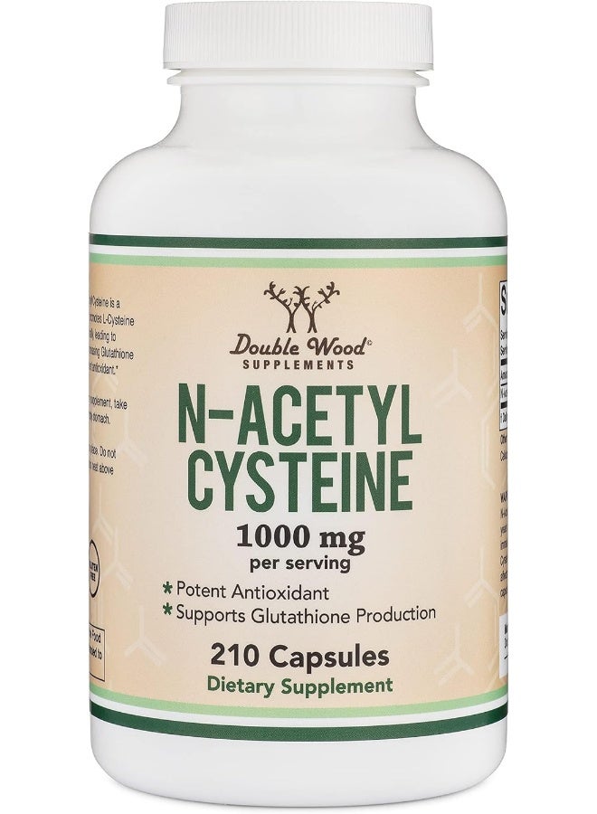 Double Wood Supplements NAC Supplement (N-Acetyl Cysteine) 1,000mg Per Serving, 210 Capsules (Third Party Tested, Manufactured in The USA) by Double Wood Supplements - Image 5