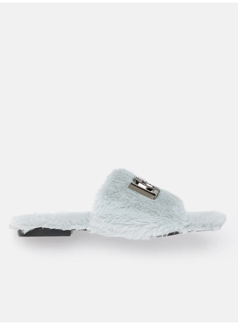 ZORIWORLD Butterlove Chic Indoor Slipper Slides Soft Vegan Fur & Lightweight Cushioned Sole with Love Design - Image 3