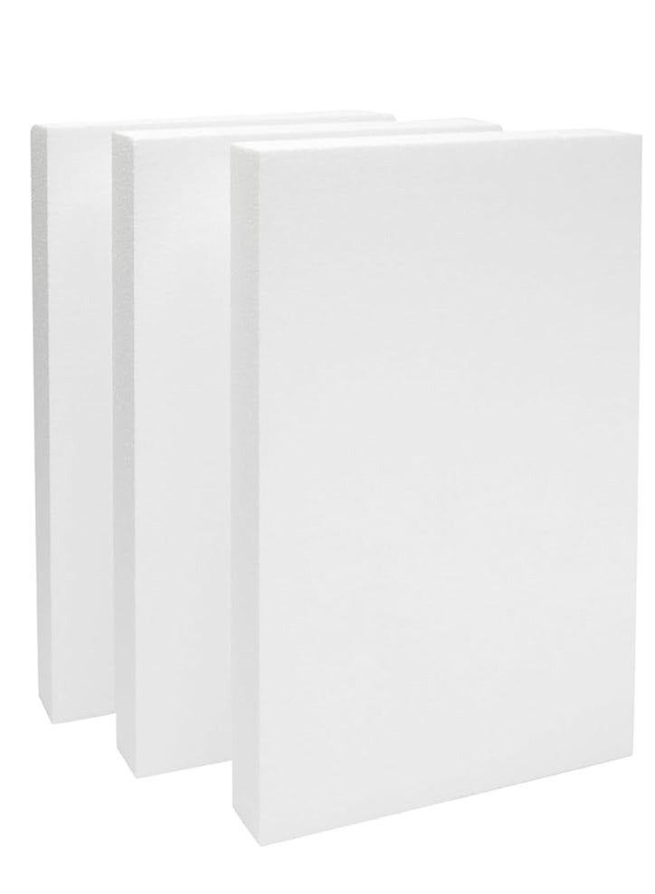 CRAFT MAGIC 3PCS A3 (42 × 29.7 cm) White Craft Foam Sheets 4cm Thick Polystyrene Thermocol Styrofoam Boards for Art Sculpting, Floral Arrangements, Modeling, DIY Crafts, School, Office & Home Use - Image 3