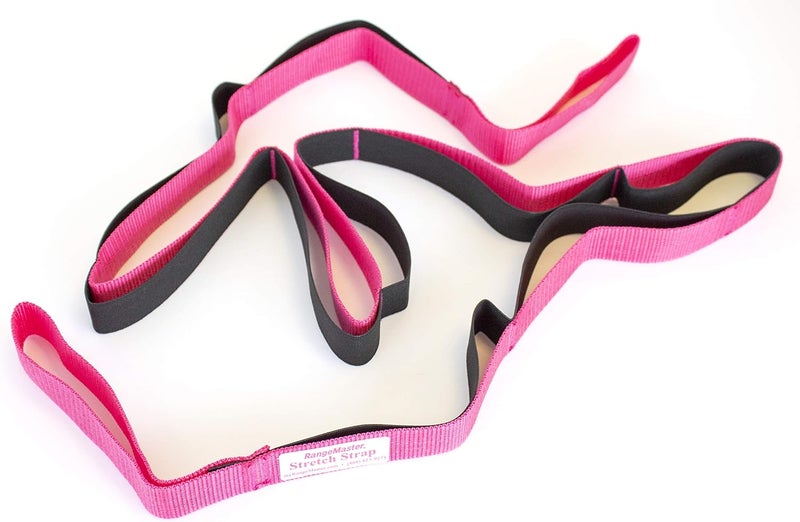 RangeMaster Stretch Strap with Exercise Guide│ Versatile Multi-Loop Strap Perfect for Yoga, Pilates, and Physical Therapy │ Portable │ Helps Improve Flexibility - Image 1