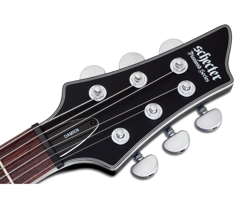 Schecter Damien Platinum 6 Electric Guitar - Satin Black - Image 5