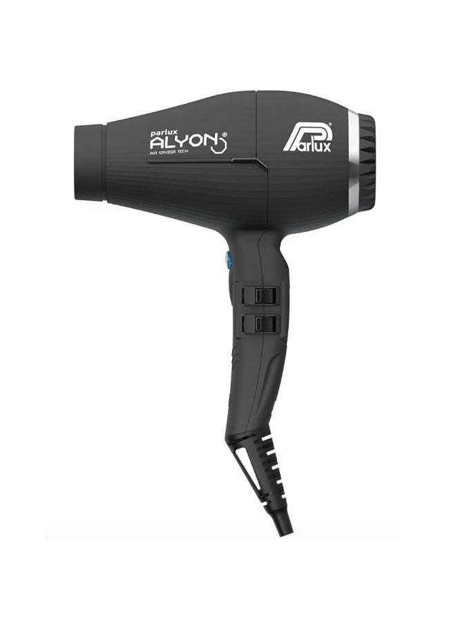 Parlux ALYON Hair Dryer Air Ionizer Tech [European Plug 220V] Black 1unit - Image 1