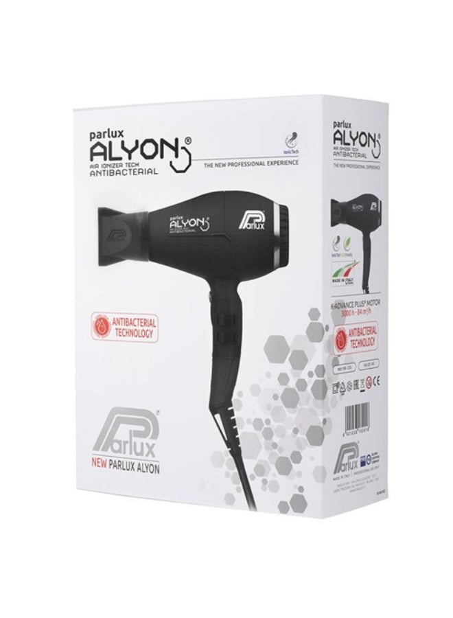 Parlux ALYON Hair Dryer Air Ionizer Tech [European Plug 220V] Black 1unit - Image 4