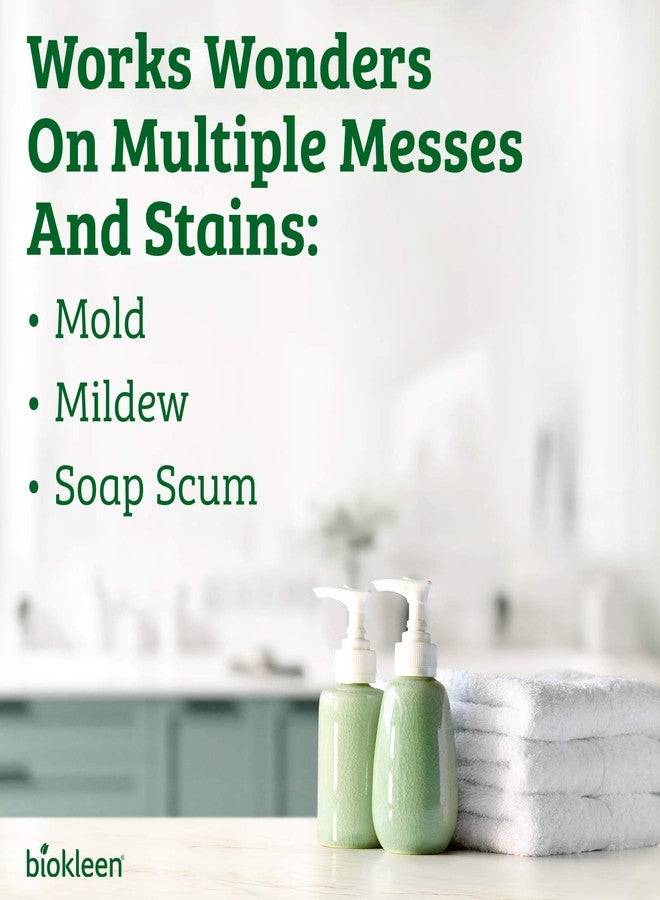 Biokleen Bac-Out Natural Bathroom Cleaner - 2 Pack - Enzyme Professional Strength, Enzymatic Cleaner for Bathroom, Eco-Friendly, Plant-Based, No Artificial Fragrance - Packaging May Vary - Image 3