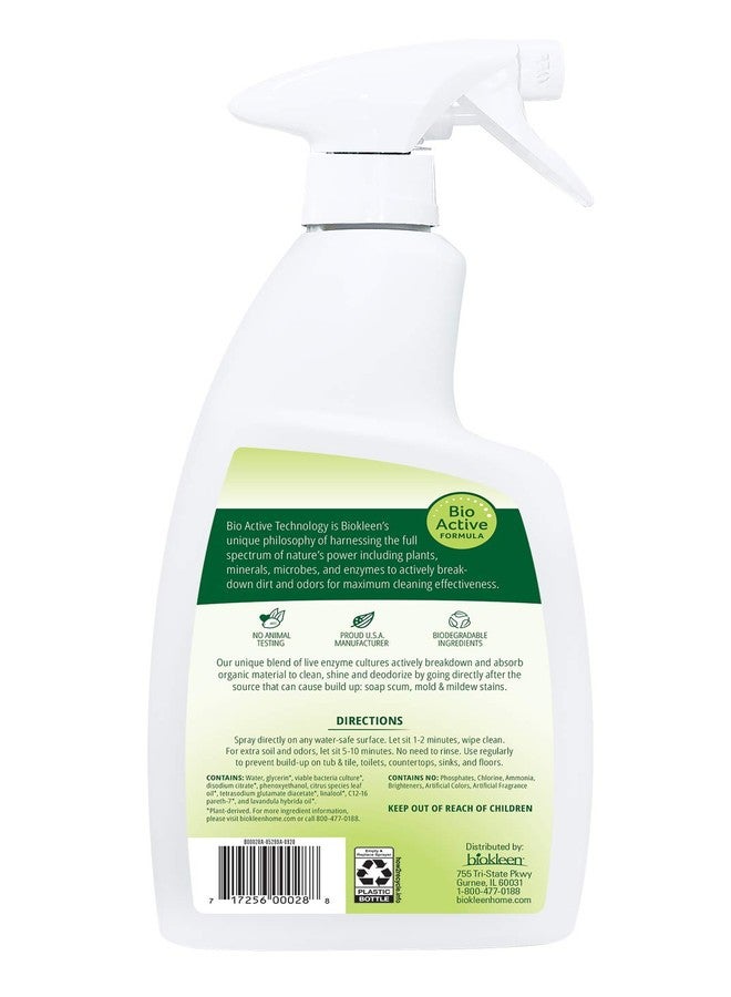 Biokleen Bac-Out Natural Bathroom Cleaner - 2 Pack - Enzyme Professional Strength, Enzymatic Cleaner for Bathroom, Eco-Friendly, Plant-Based, No Artificial Fragrance - Packaging May Vary - Image 2