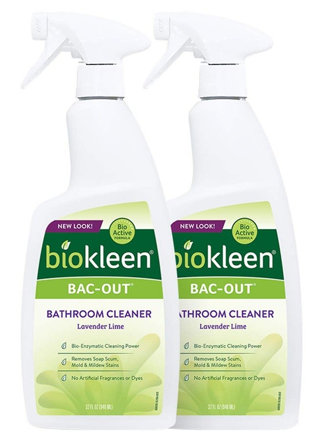 Biokleen Bac-Out Natural Bathroom Cleaner - 2 Pack - Enzyme Professional Strength, Enzymatic Cleaner for Bathroom, Eco-Friendly, Plant-Based, No Artificial Fragrance - Packaging May Vary - Image 1