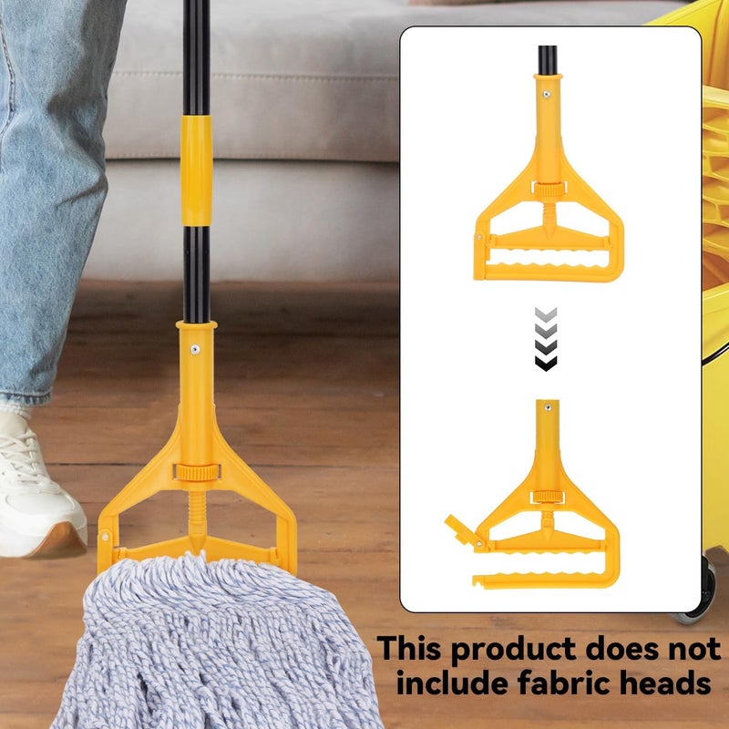 BeiLan Mop Handle Commercial Heavy Duty - 57 Inch Industrial Metal Mop Stick Replacement for Floor Cleaning - Professional Mops Head Replacement Holder - Image 5