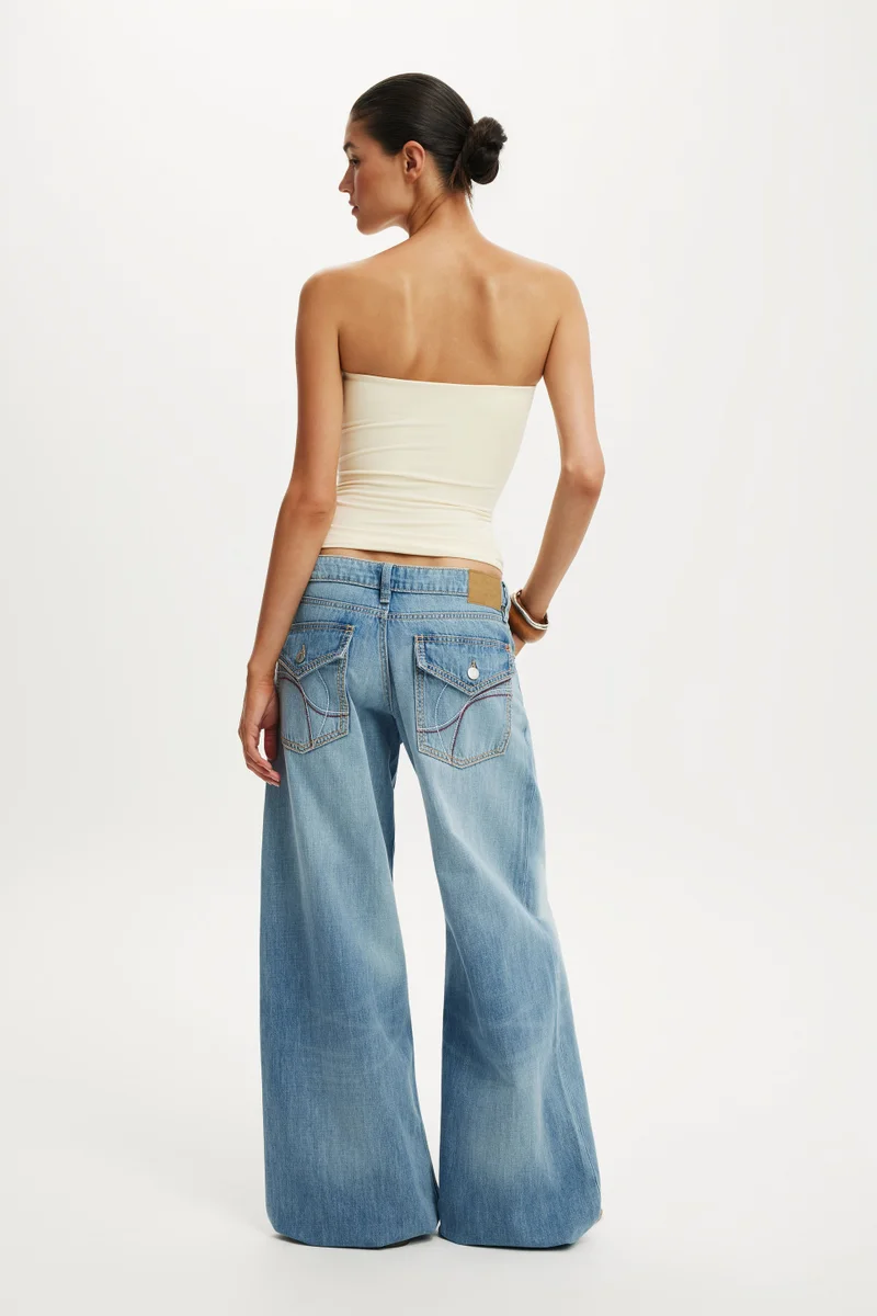 Cotton On  LOW RISE WIDE JEAN for Women | Best Price UAE