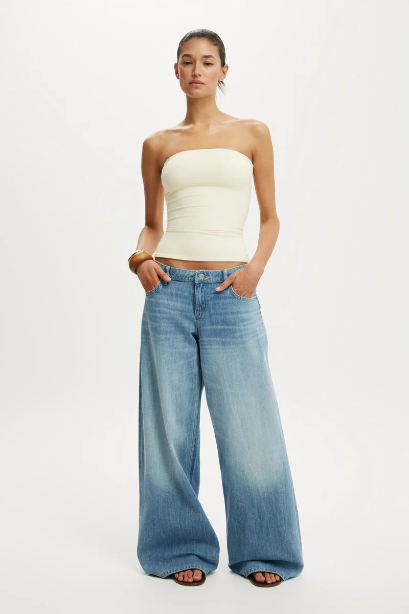 LOW RISE WIDE JEAN