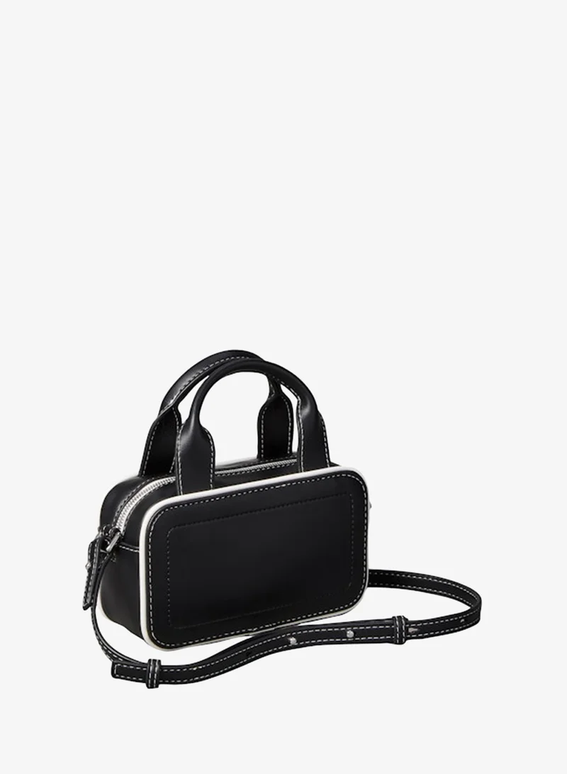 Calvin Klein Black Contrast Monogram Crossbody Bag for Women | Best Price UAE