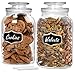 Estilo estilo Round Glass Canister Jars With Airtight Lids Ideal for Cookies, Candies, Cereal, Includes Chalkboard - Image 2