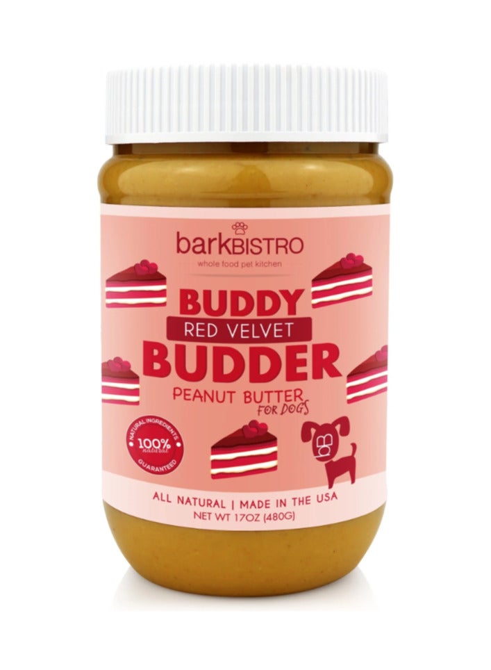 بارك بيسترو بودي بدر سكويز – زبدة فول سوداني طبيعية 100٪ للكلاب، مصنوعة في الولايات المتحدة الأمريكية، [480 جرام | 17 أونصة] 🐶 - Image 1