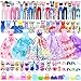 VLUSSO Doll Clothes and Accessories for 115 Inch Doll Dress Up Set with 1 Wedding Gown Dress 2 Fashion Dresses 4 Mini Dresses 2 Tops and Pants Outfits Swimsuits 10 Shoes 10 Bags Toys Gift for Girls - Image 3