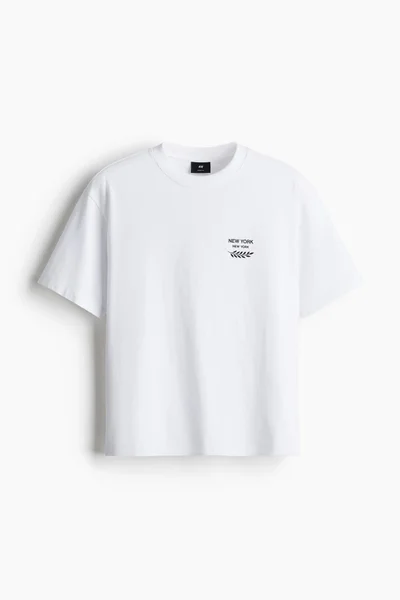 H&M Loose Fit Printed T-Shirt