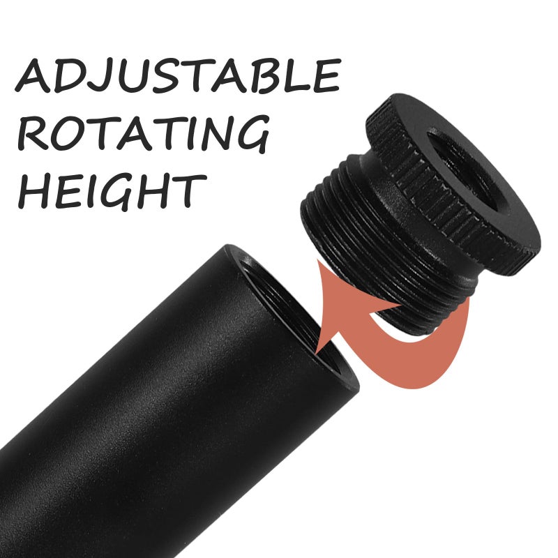 Microphone Stand Extension Tube With Adapter Boom Arm For Podcasting Streaming 3pcs Suspension Arm Set - Image 4