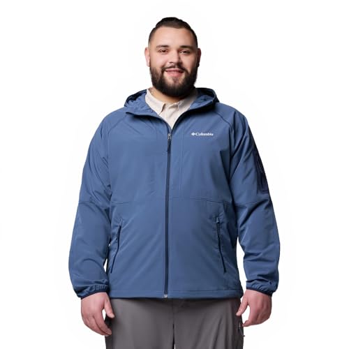 Columbia Men's Tall Heights II Hooded Softshell, Dark Mountain, Medium - Image 1