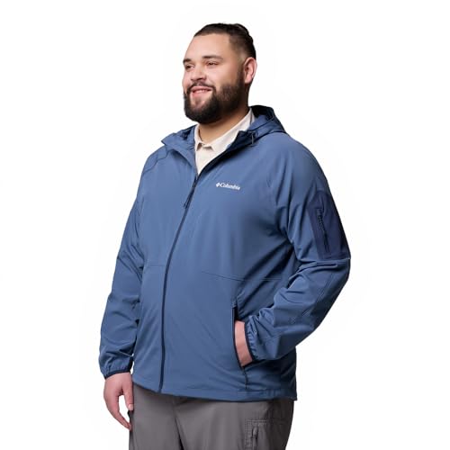 Columbia Men's Tall Heights II Hooded Softshell, Dark Mountain, Medium - Image 5