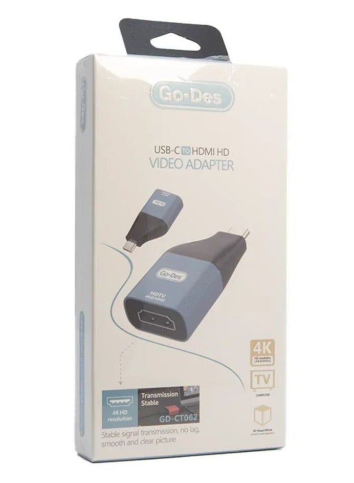 Go-Des USB-C to HDMI HD Video Adapter GD-CT062 - Image 3