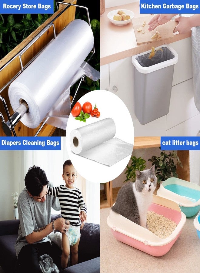 أكياس بلاستيكية شفافة من تابسين 14x20 للخضراوات والفواكه والخبز وأكياس الحيوانات الأليفة وأكياس البقالة - 350 كيس/لفة (14 بوصة × 20 بوصة، لفة واحدة) - Image 4