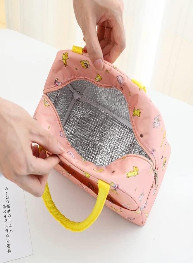 WEZOSHINET Insulated Lunch Bag for Women Small Lunch Leakproof Bag for Office, Work, School, Picnic Beach, Office, Outdoor, Gymor Travel Orange Cat Lunch Bag - Image 4