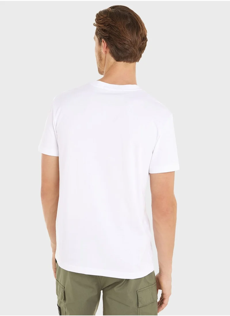 Calvin Klein Jeans Stacked Euphoric Crew Neck T-Shirt