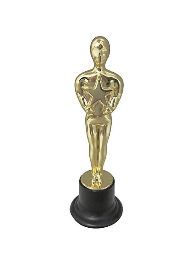 6 inch Plastic Gold Movie Award Statue, One Per Order