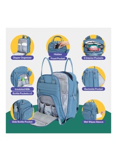 BabbleRoo Diaper Bag Backpack, Baby Nappy Changing Bags Multifunction Waterproof Travel Back Pack  - Image 3