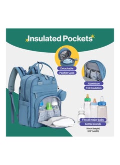 BabbleRoo Diaper Bag Backpack, Baby Nappy Changing Bags Multifunction Waterproof Travel Back Pack  - Image 5