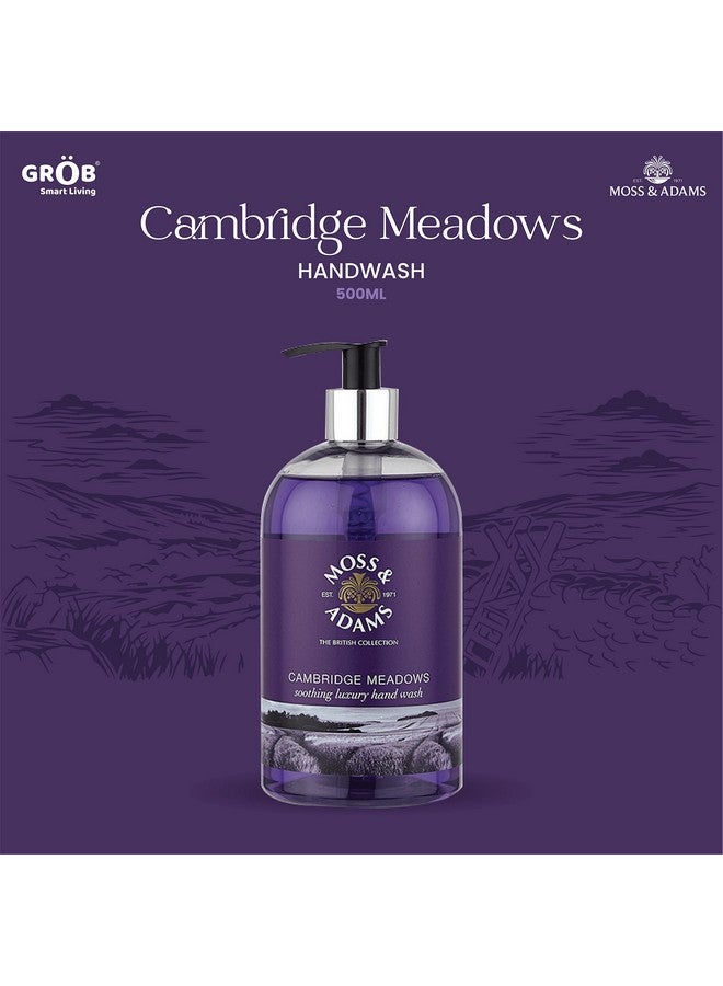 GROB Moss & Adams Cambridge Meadows Germ Protection Refreshing Luxury Hand Wash - 500ml | Smart Living Product - Image 2