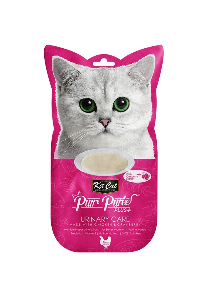 Kit Cat Purr Puree Plus+ Chicken & Cranberry (Urinary Care) - Image 1