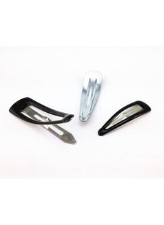 Yueton ?3 Dozens 36Pcs Glossy Black Snap Prong Clips Bendy Hair Clips Barrettes For Ladies Girls Hair Bows  - Image 2