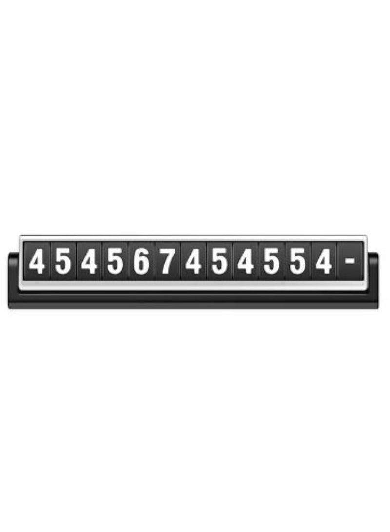 AROAQ Car Luminous Temporary Parking Rotary Card Auto Stop Sign Hidden Phone Number License Plate Frame Number Sticker Car Accessories - Image 1