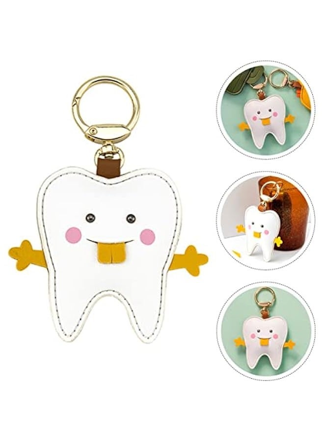 Generic Key Chain Pendant Cover Keyring Cartoon Keychain Key Covers Caps Novelty Keychain id Sleeves Keychain Airplane Keychain Keyrings Cute Key Covers Leather White Cactus Card Miss - Image 3