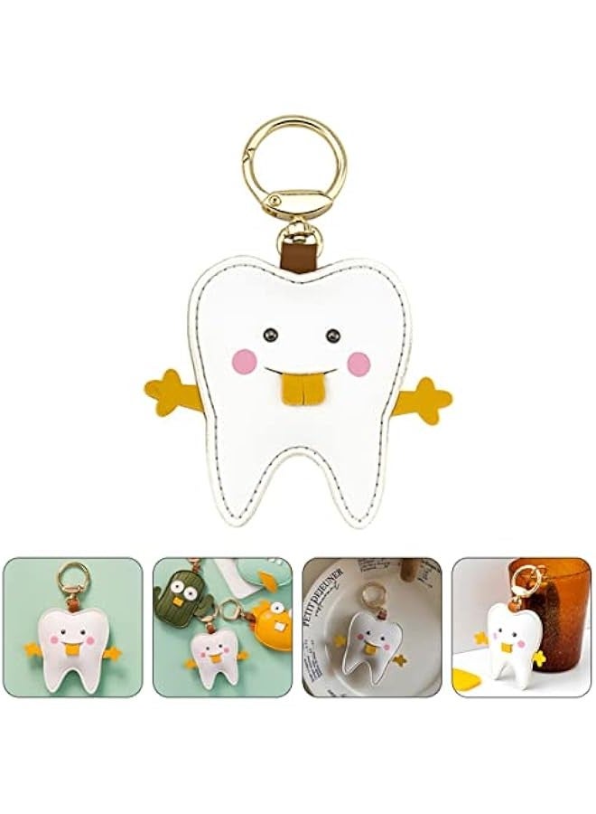 Generic Key Chain Pendant Cover Keyring Cartoon Keychain Key Covers Caps Novelty Keychain id Sleeves Keychain Airplane Keychain Keyrings Cute Key Covers Leather White Cactus Card Miss - Image 5
