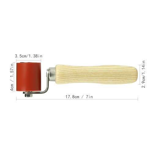 Ailenyun Welding Handheld Roller,4cm Silicone Seam Roller, Smoothing Seam Roller Tool for PVC/TPO/EPDM Single Ply Roofing Tape,Sound Deadening, Banner, Wallpaper etc. - Image 2