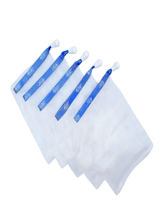 Luxiny Bar Soap Pouch, a Soap Saver Bag, by Luxiny, that is a Soap Scrubber Pouch used to Whip up Handmade Soap Lather & Become an Exfoliating Washcloth, Fill with a Natural Soap Bar or Soap Ends, Pack of 5 - Image 1