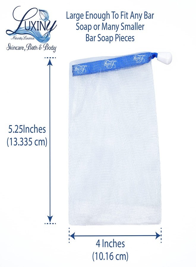 Luxiny Bar Soap Pouch, a Soap Saver Bag, by Luxiny, that is a Soap Scrubber Pouch used to Whip up Handmade Soap Lather & Become an Exfoliating Washcloth, Fill with a Natural Soap Bar or Soap Ends, Pack of 5 - Image 4