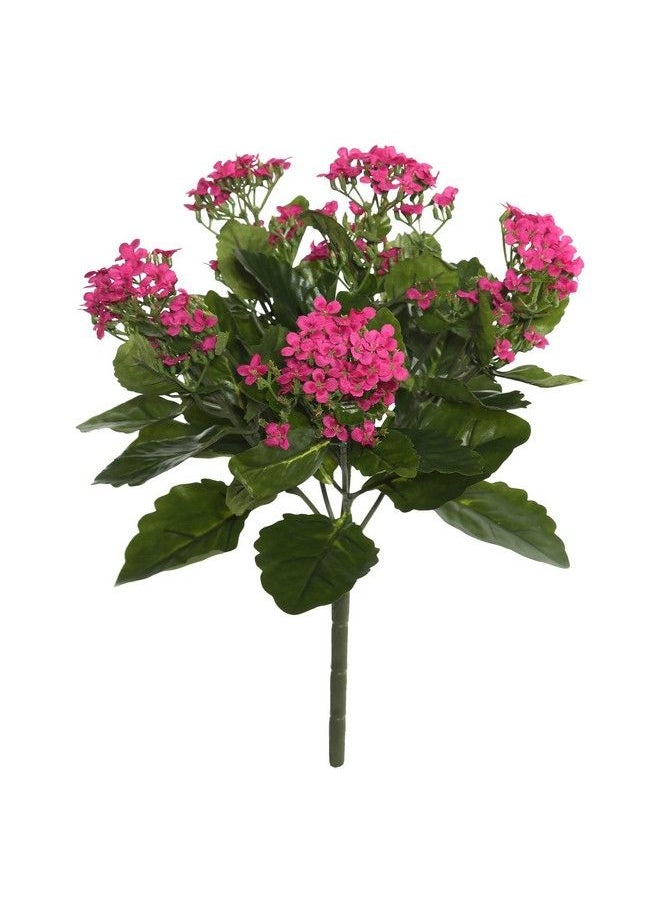 Vickerman - Everyday Artificial Hot Pink Kanachoe Bush 17.25" Long Premium Faux Floral Decor For Wedding Or Everyday Arrangements Maintenance Free Flowers - Image 1