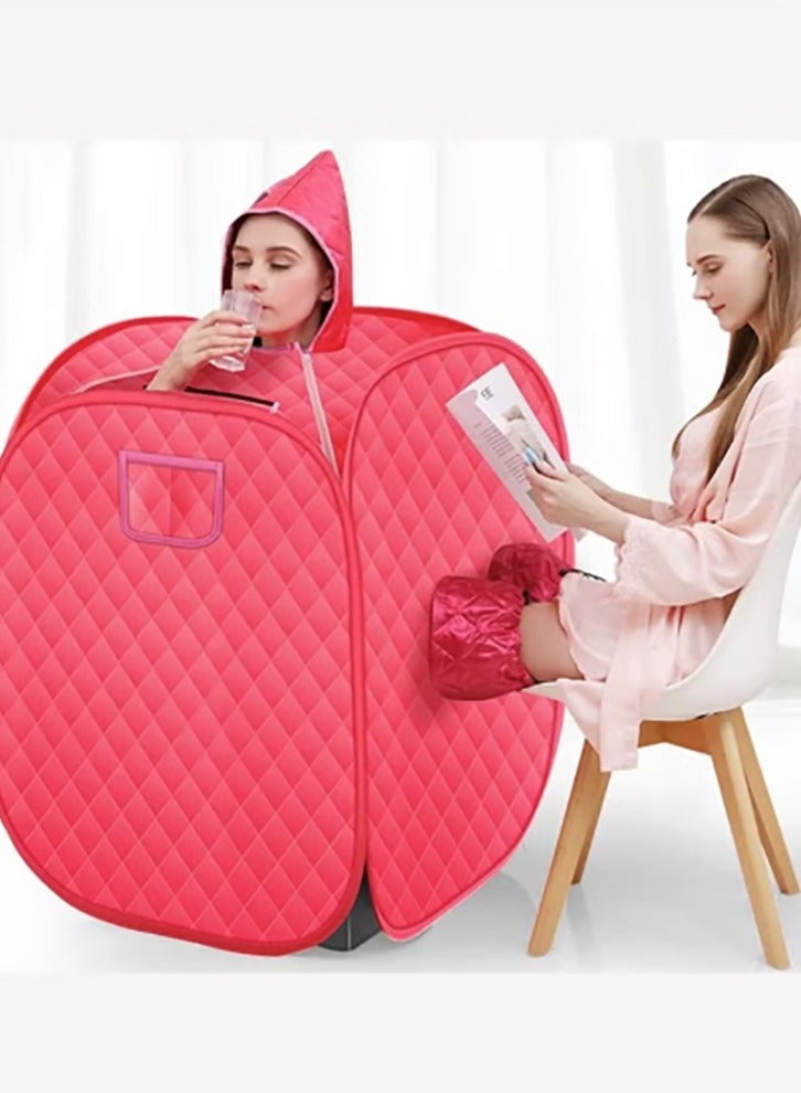 كيلا ساونا لشخصين، صندوق ساونا، غرفة بخار منزلية محمولة قابلة للطي، غرفة سبا شخصية في خيمة، صندوق كابينة مولد ساونا مع جهاز بخار لفقدان الوزن في المنزل - Image 4