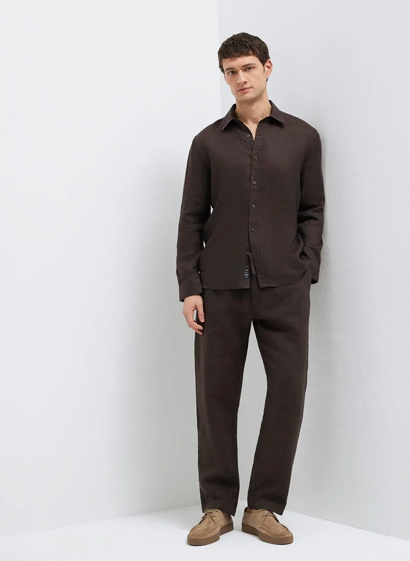 مافي Solid Relax Fit Pants