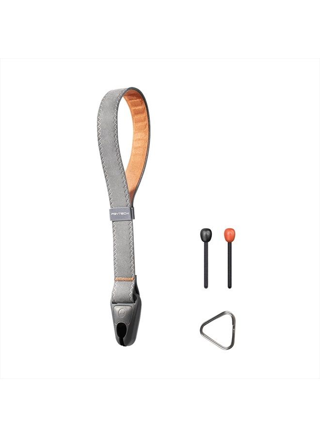 PGYTECH Camera Wrist Strap Adjustable Quick Release Camera Hand Strap Sling Camera Straps for Photographers (Grey) - Image 1
