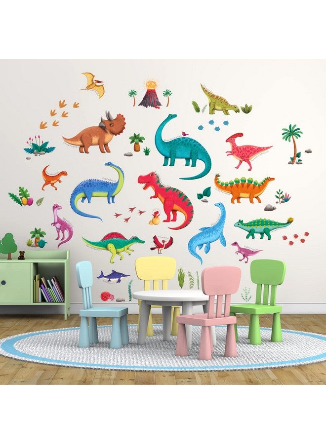 Decowall Ds9-2115 Large Dinosaur Wall Decals Dino Stickers For Kids Boys Baby Nursery Bedroom Living Room Classroom Playroom Home Decor Art Decoration - Image 2
