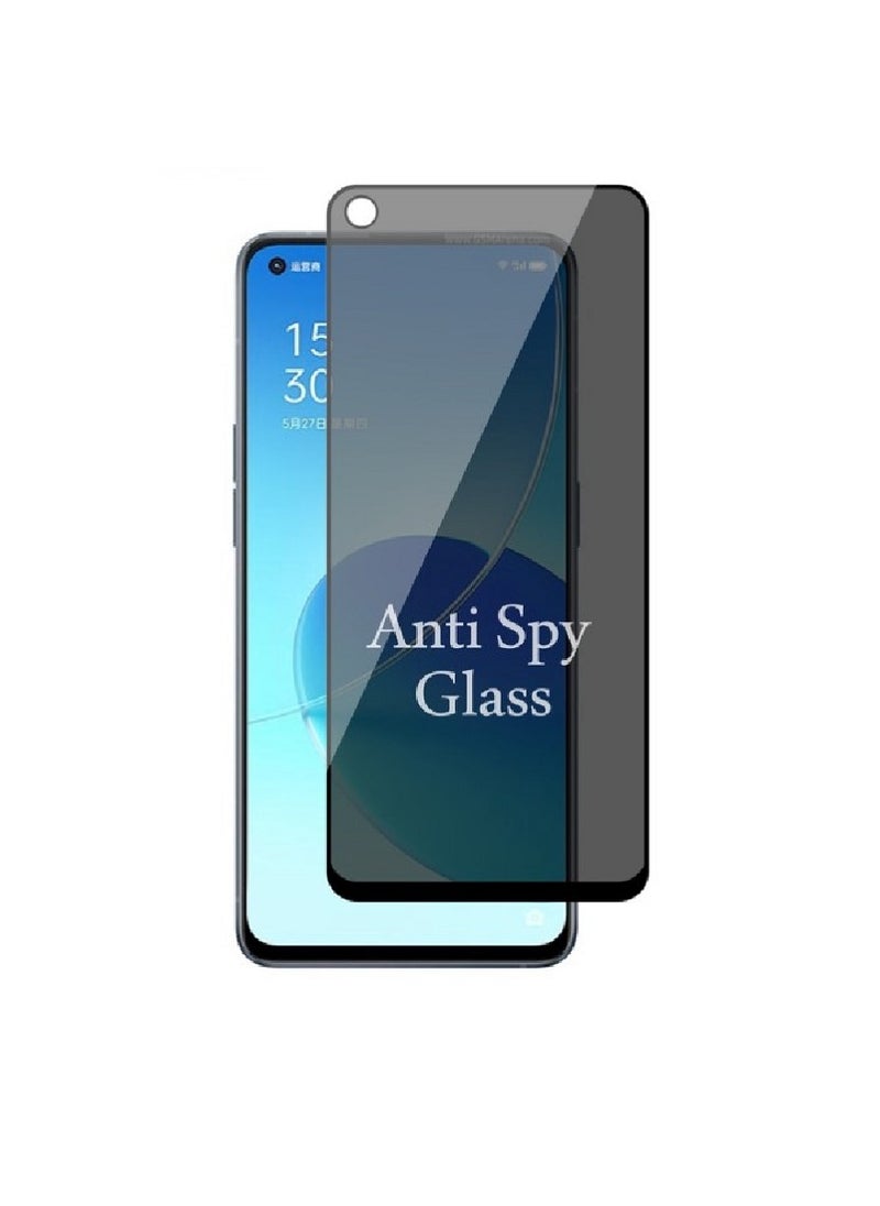 Super Tempered Glass Screen Protector Anti-Spy Privacy  Designed For Oppo Reno6 Full Screen Coverage And Bubble Free - Image 1