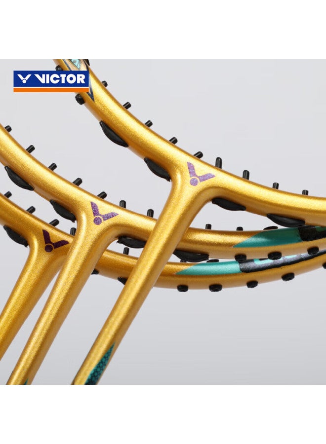 Victor راية كرة الريشة فيكتور من ألياف الكربون مع قبضة جولدن كلاو جوناثان Tk-f C ألترا X ريتش جولد 5u - Image 2