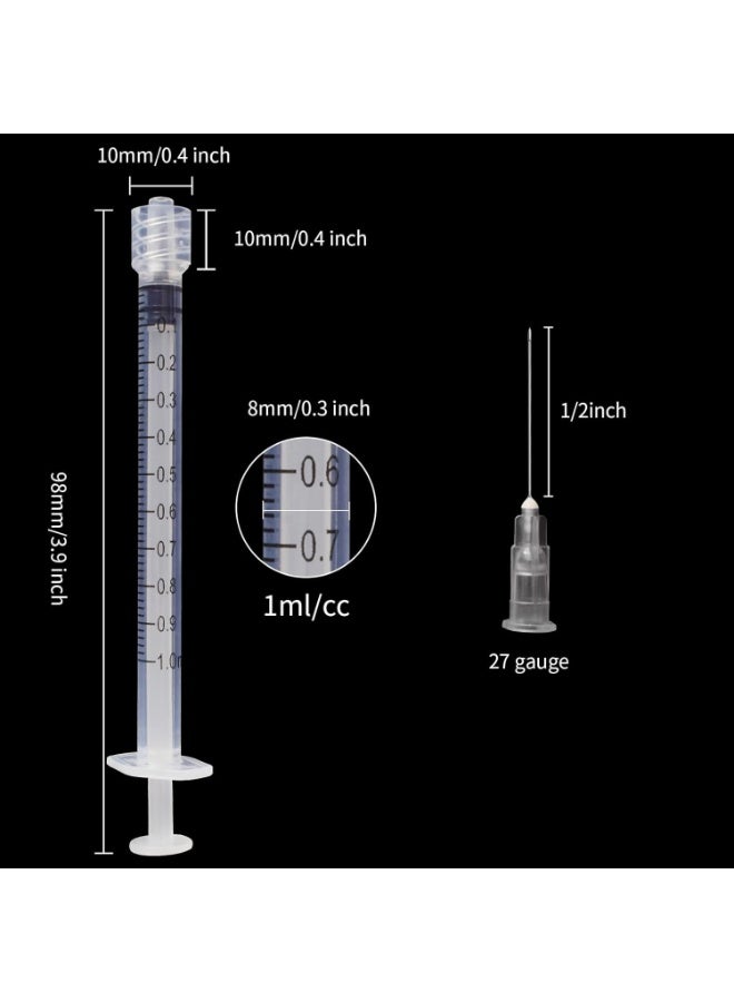NOVAMED 1ml 27G 1/2" Luer Slip Syringes – Sterile Single-Use Precision Syringes - Image 2